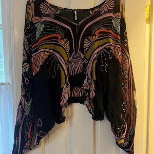 Free People Chic Multicolor Women's Blouse